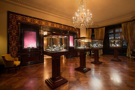 The interior of the Maison Patek Philippe in Shanghai