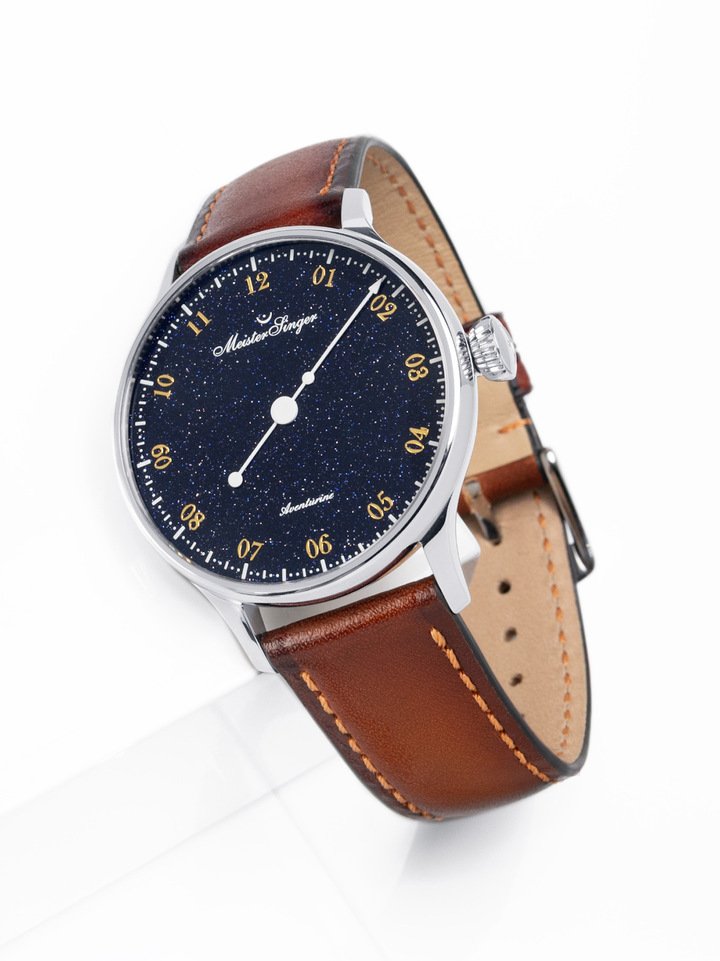 MeisterSinger unveils the Pangaea Aventurine: a single-hand watch with a genuine stone dial