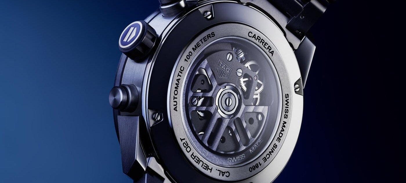 Blue and titanium for the TAG Heuer Carrera Heuer 02T