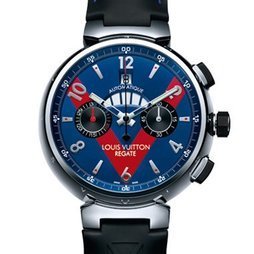 TAMBOUR AUTOMATIC REGATTA NAVY CHRONOGRAPH by Louis Vuitton