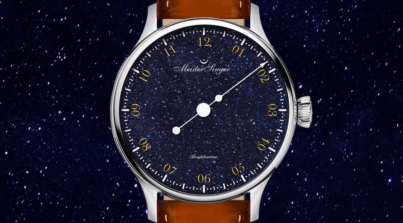 MeisterSinger unveils the Pangaea Aventurine: a single-hand watch with a genuine stone dial
