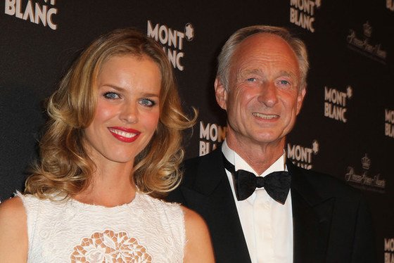 Eva Herzigova at the Montblanc SIHH Booth