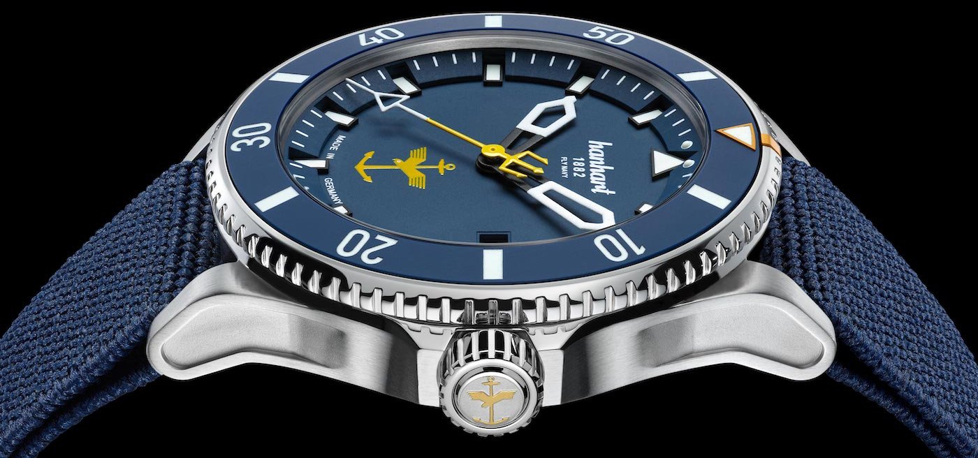 Hanhart Fly Navy Aerosphere limited edition in two caseback designs