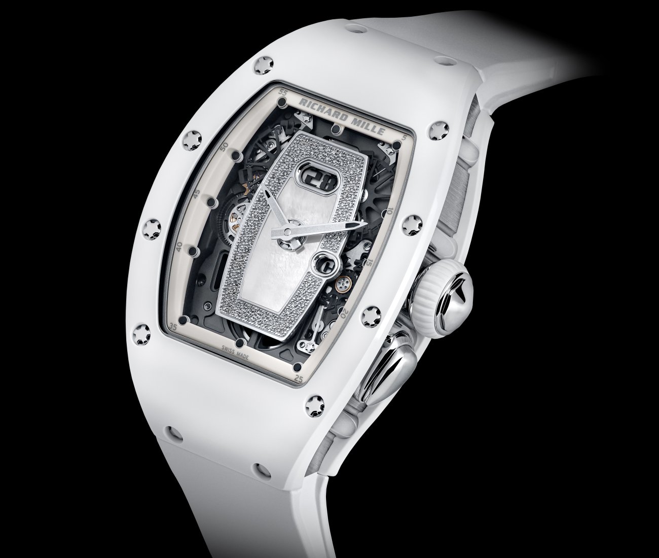 Richard Mille: the new RM 037 white ceramic automatic