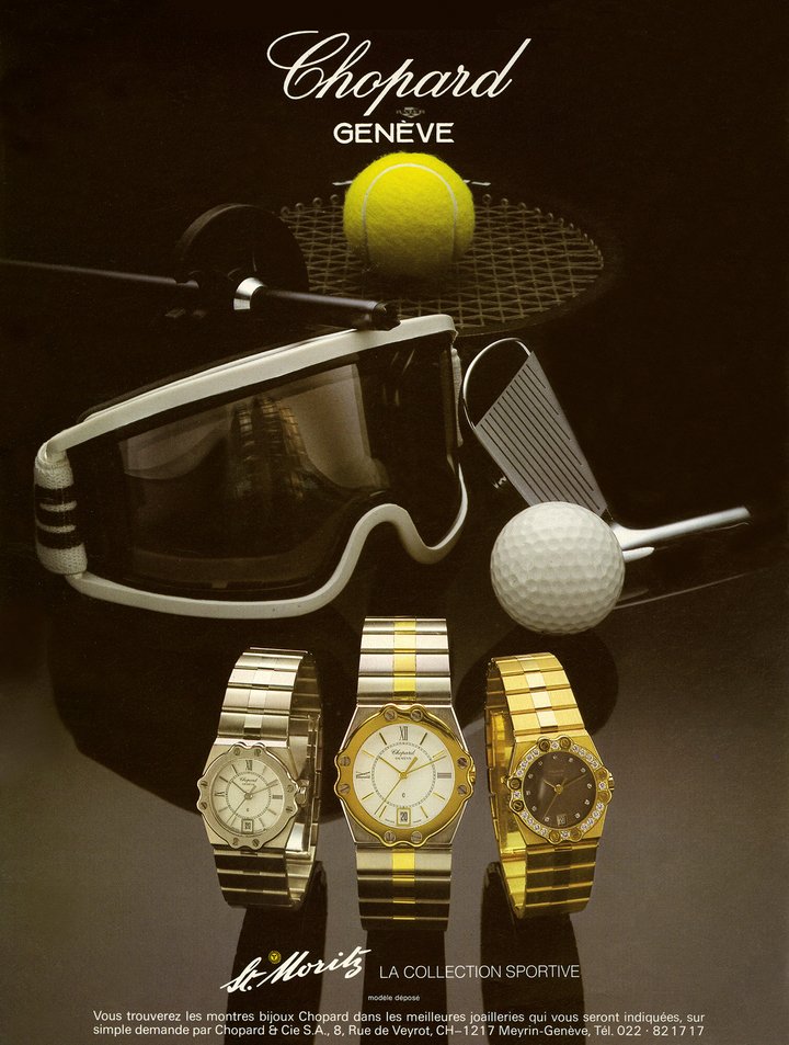 1980s advertisements for the St. Moritz