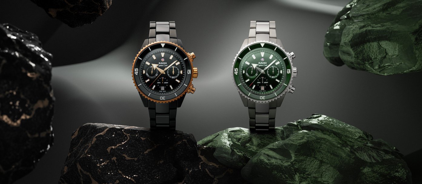 Rado updates Captain Cook chronographs with ceramic and new colours