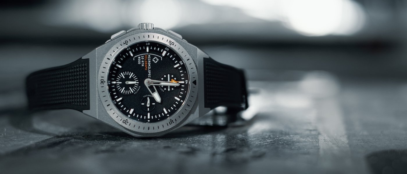 Micromilspec launches the Milgraph left-hand chronograph