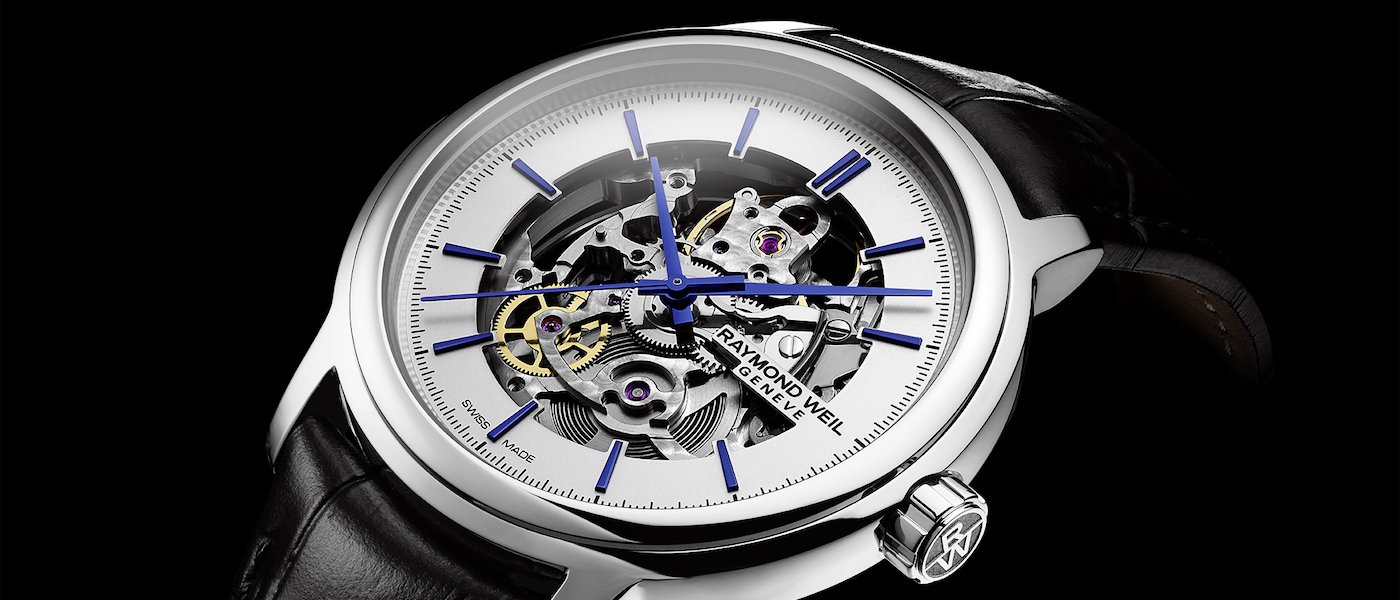 Raymond Weil focuses on the essentials with the Maestro Skeleton