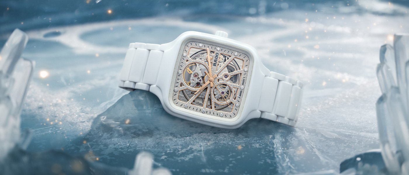 Rado True Square Open Heart: festive diamonds & glitter