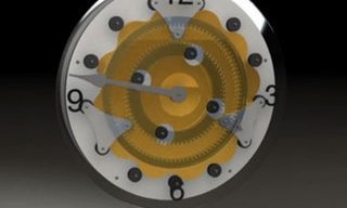 A cycloid reducer to display the hours and minutes