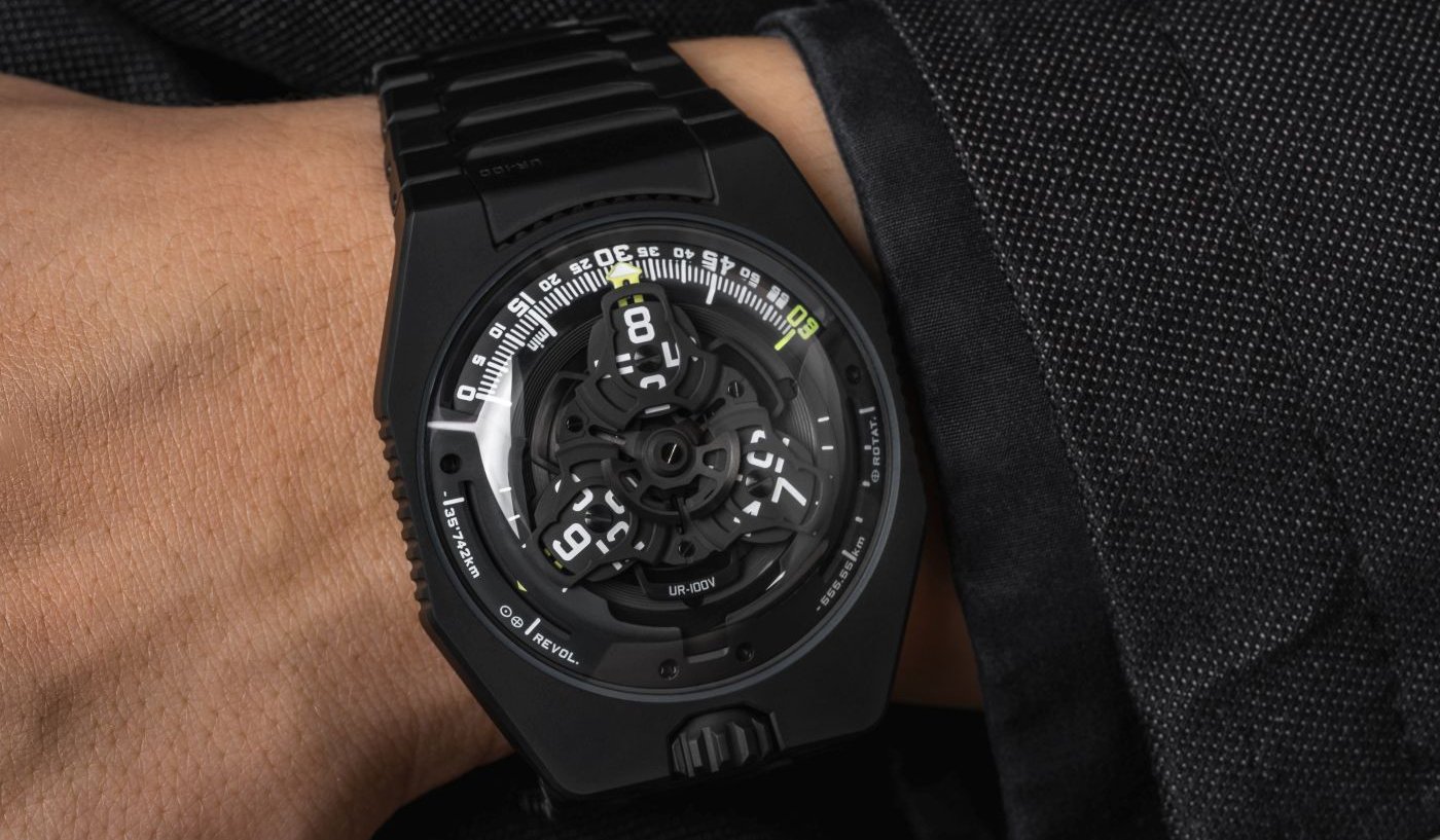 Introducing Urwerk's UR-100V Full Black Titanium Jacket