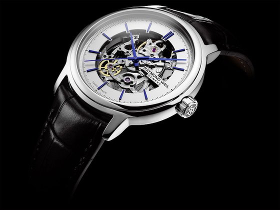 Raymond Weil focuses on the essentials with the Maestro Skeleton