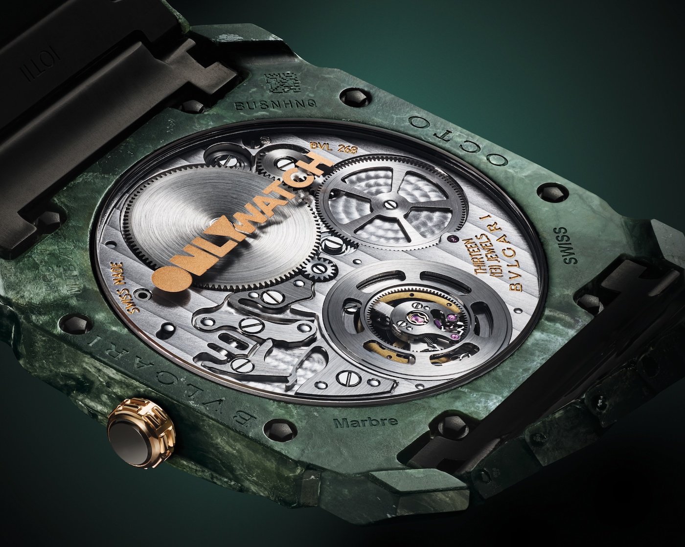 Bulgari: a one-off Octo Finissimo Tourbillon in marble for Only Watch
