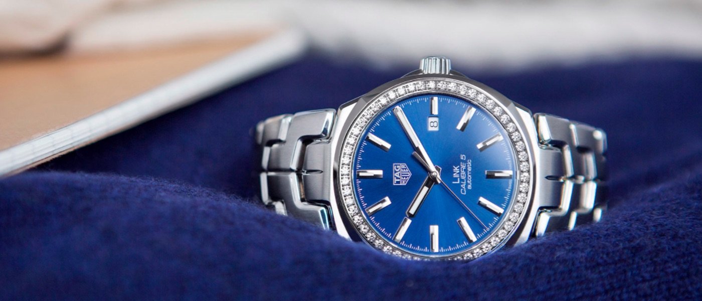TAG HEUER LINK 41MM WITH DIAMOND BEZEL