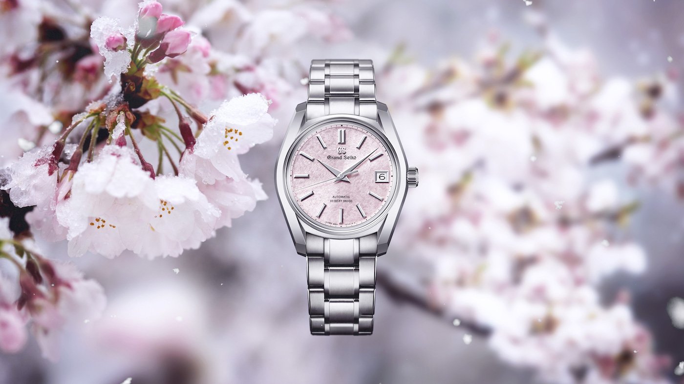 Grand Seiko adds two Sakura-inspired models to the 62GS design