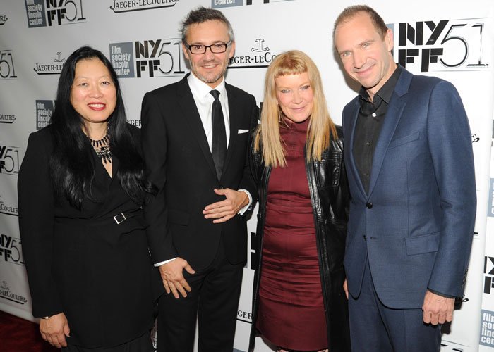 From left to right: Rose Kuo, Laurent Vinay, Andrea Arnold, Ralph Fiennes