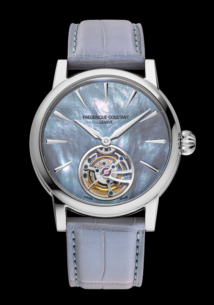 Frederique Constant's manufacture tourbillon dons mother-of-pearl facelift