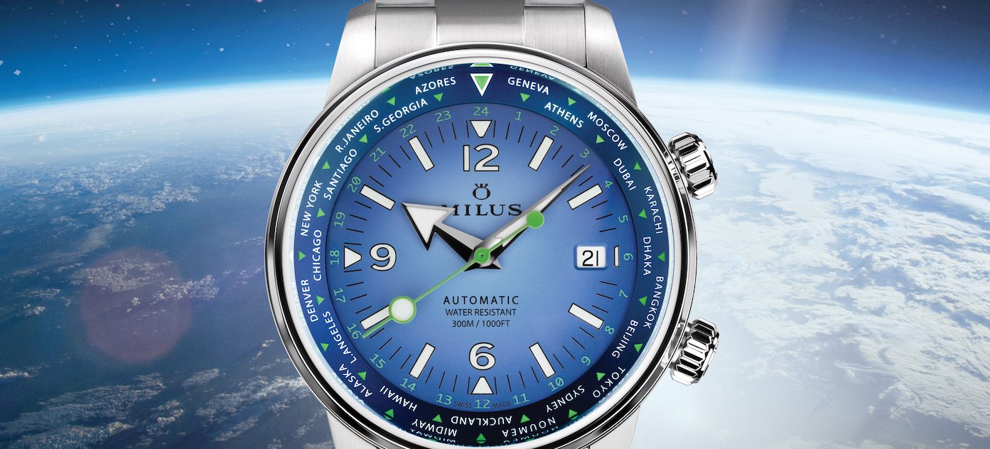 Milus presents the Archimèdes Worldtimer - Blue Odyssey