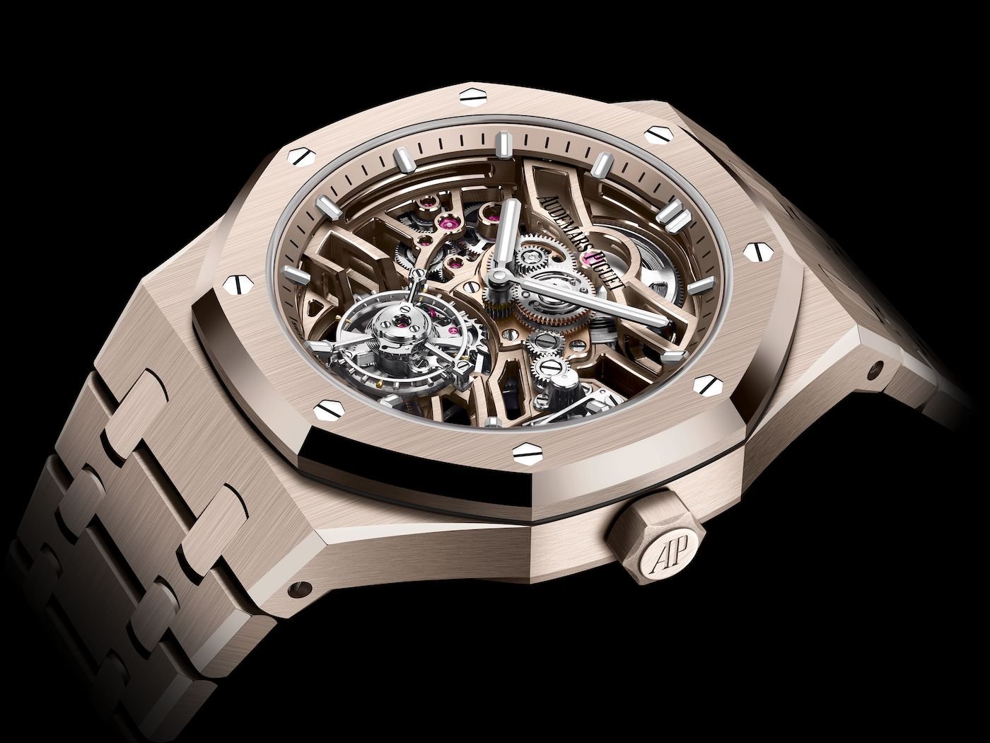 Audemars Piguet premieres sand gold with new Royal Oak