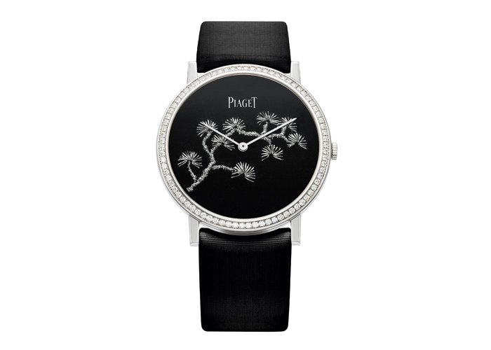 38mm Altiplano by Piaget featuring gold thread embroidery