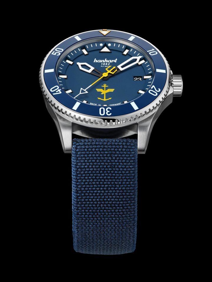 Hanhart Fly Navy Aerosphere limited edition in two caseback designs