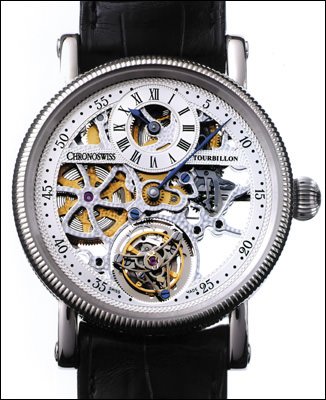R&#x00C9;GULATEUR &#x00E0; TOURBILLON SQUELETTE by Chronoswiss