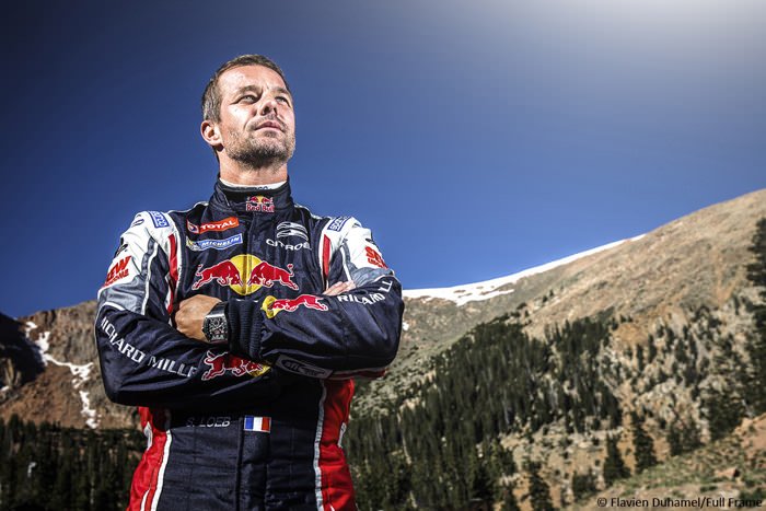 Sebastien Loeb at Pikes Peak sporting an unmistakable Richard Mille watch
