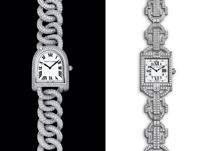 Left: “Petite Link” Stirrup by Ralph Lauren - Right: Art Deco 867 by Ralph Lauren