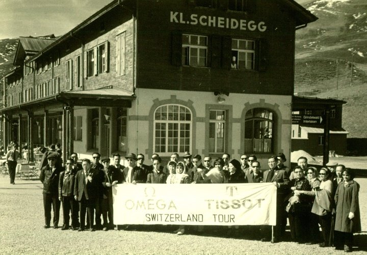 The 1964 tour of Switzerland made by more than 30 Hong Kong and Taiwan Omega and Tissot agents. OMTIS Ltd private collection 