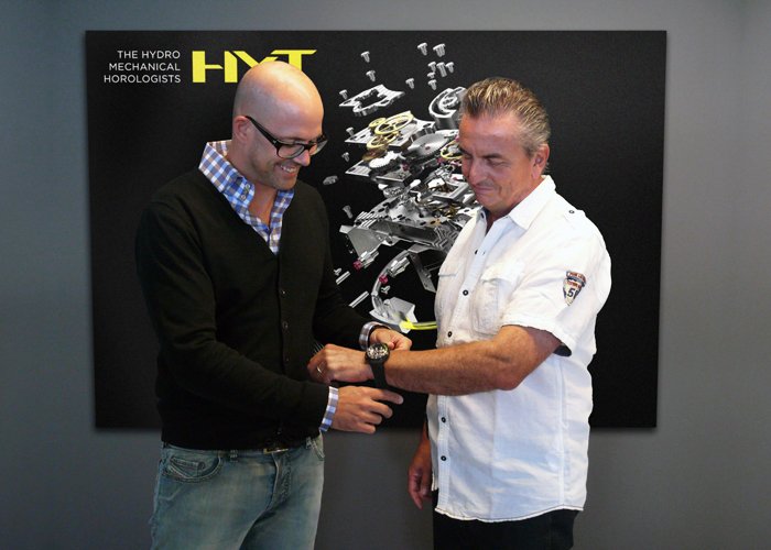 Vincent Perriard, CEO of HYT (Left) & Dominique Renaud (Right)