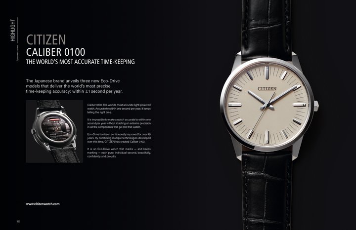 Citizen Caliber 0100: the world's most accurate timekeeping