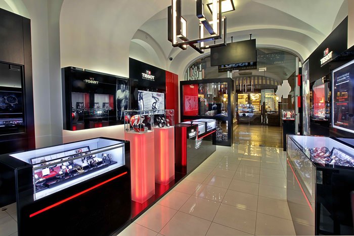 The Tissot boutique inside the GUM shopping centre